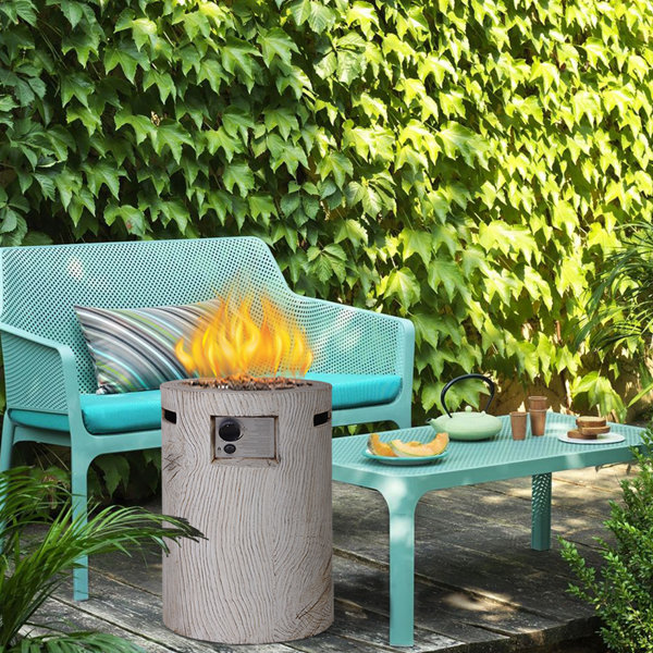 Loon Peak® Table de foyer d'extérieur au propane H 25 po x l 16 po